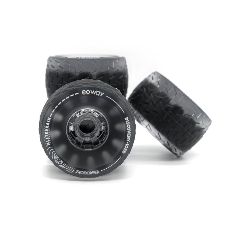 Kit de Poleas, Bandas y CloudWheels 105mm Para Patineta Eléctrica Exway 105mm