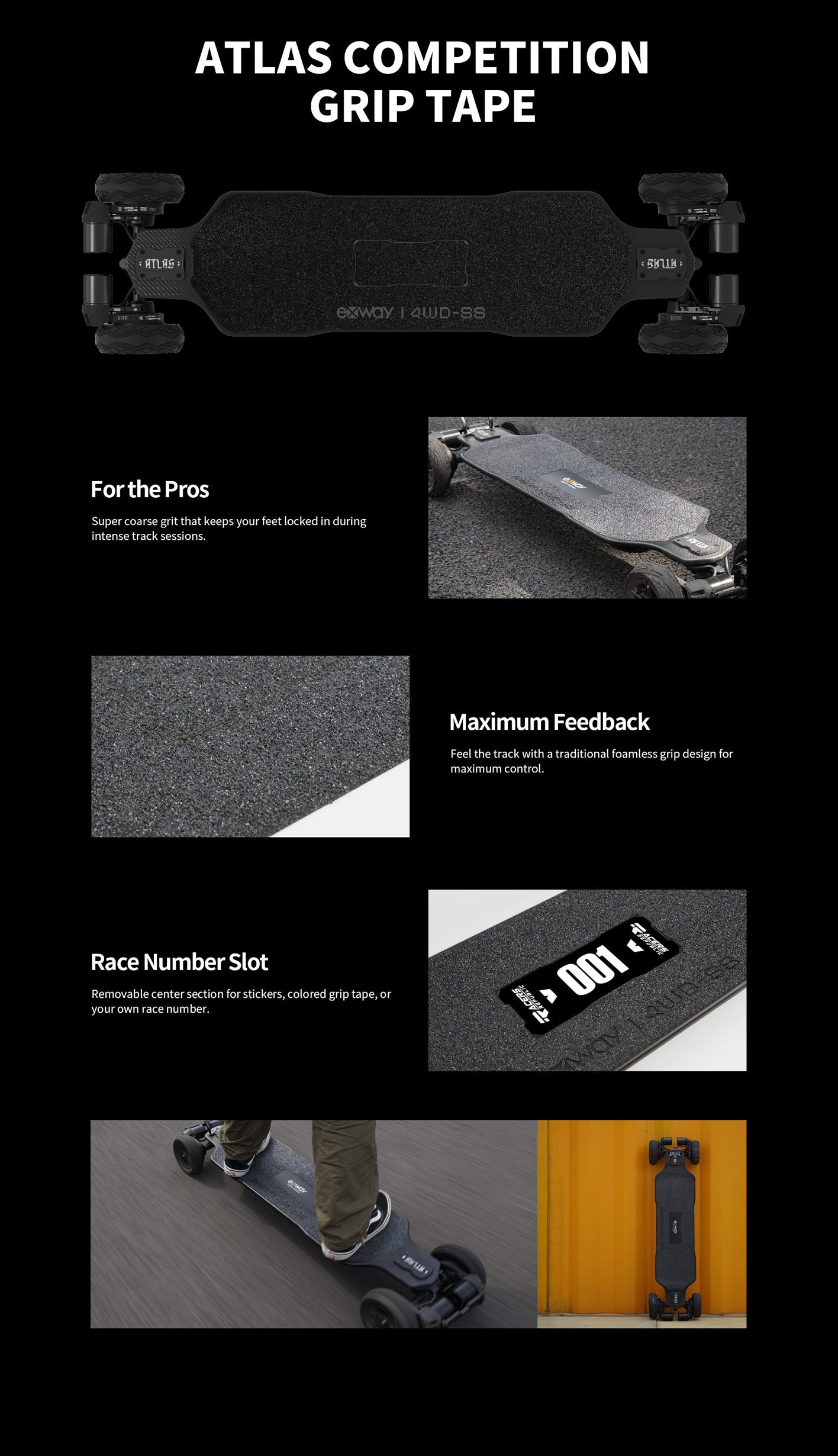 Competition Grip Tape for Atlas Series