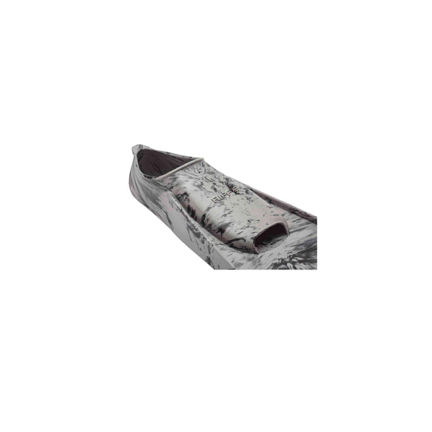 Aletas De Natación Riffe Kicks - Gris Tormenta / Remolino Negro