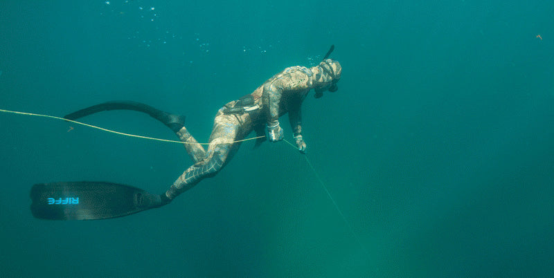 Aletas De Plástico Descender Con Palas Largas Riffe