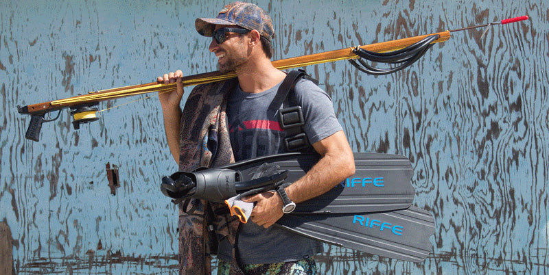 Aletas De Plástico Descender Con Palas Largas Riffe