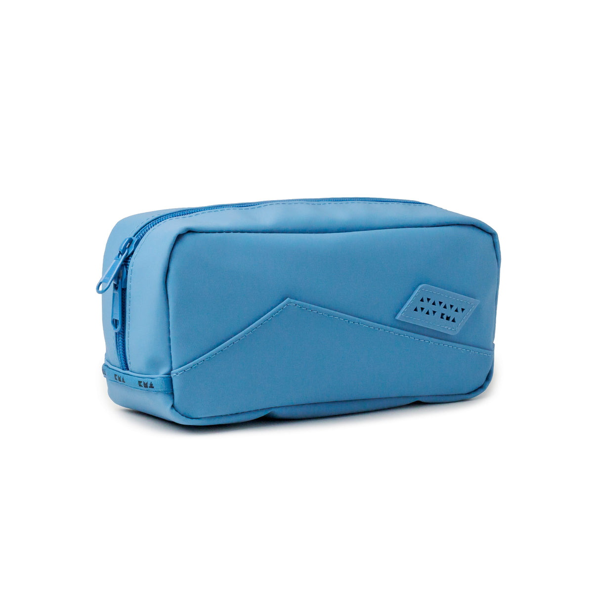 Estuche impermeable KMA Day Pack 1.5L en color azul, vista desde un ángulo, ideal para protección y transporte de objetos.