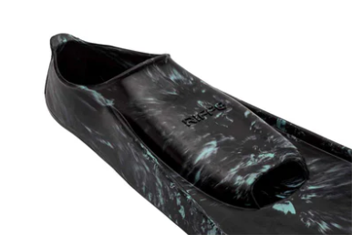 Aletas De Natación De Goma Kicks - Negro / Azul Caribe Swirl