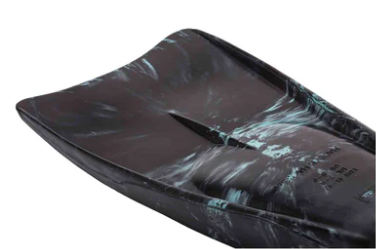 Aletas De Natación De Goma Kicks - Negro / Azul Caribe Swirl