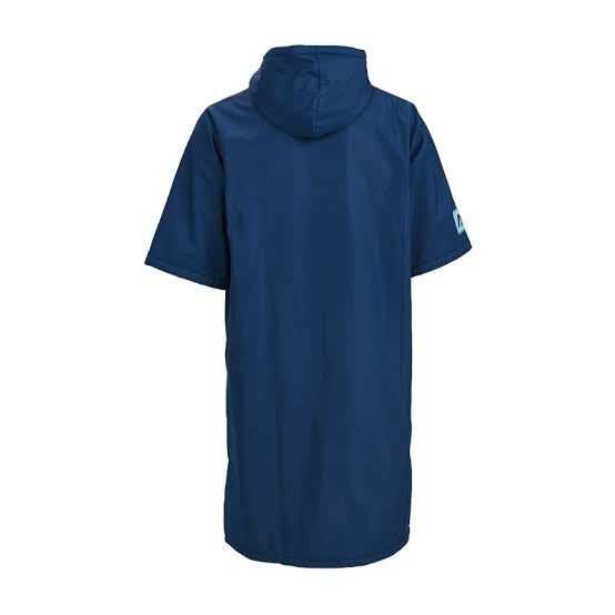 Aqua Marina Water-Repellent Thermal poncho navy blue
