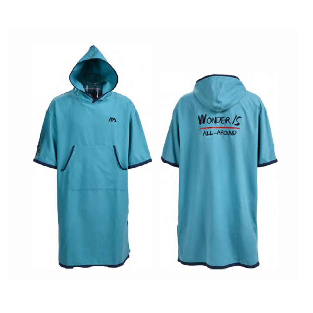 Aqua Marina Water-Repellent Thermal poncho navy blue