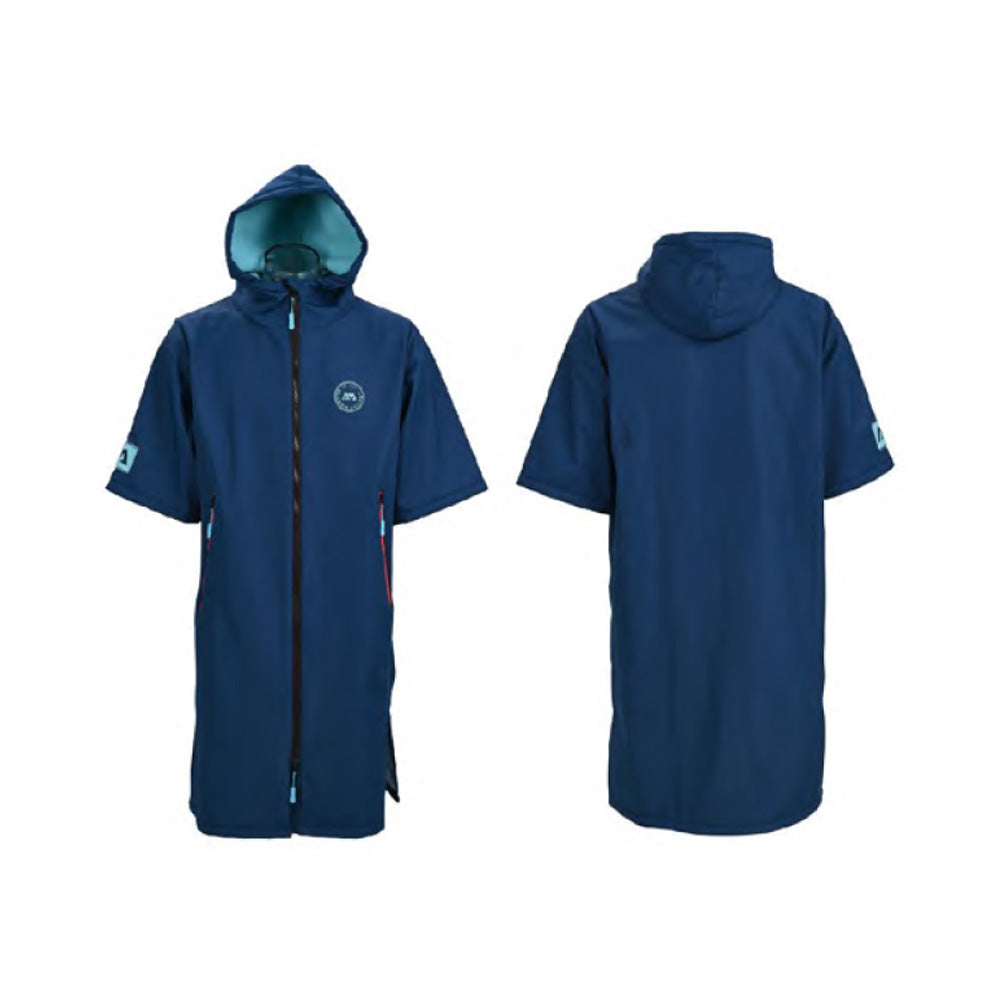 Aqua Marina Water-Repellent Thermal poncho navy blue