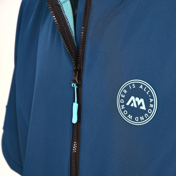 Aqua Marina Water-Repellent Thermal poncho navy blue