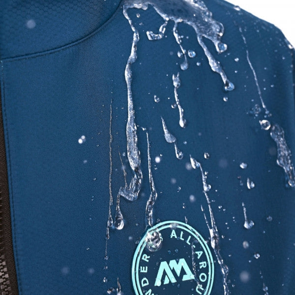 Aqua Marina Water-Repellent Thermal poncho navy blue