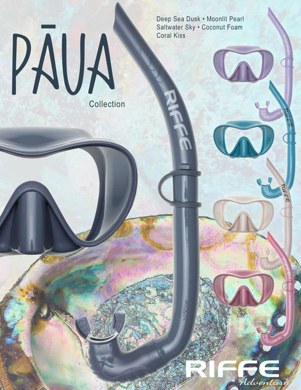Conjunto de máscara y tubo de snorkel Pāua Collection