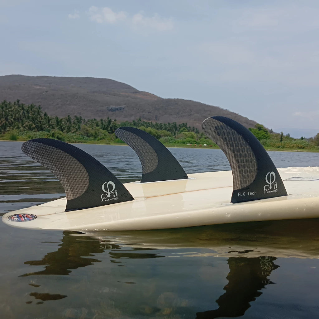 Quillas 5 fins set Thruster/Quad AM2, AM1 Carbon fiber FLX Tech