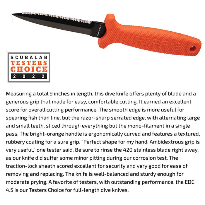 Cuchillo EDC (Every Dive Carry) 3.5 Riffe (Verde ejercito)