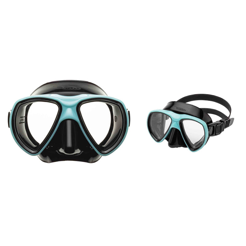 Set De Máscara Y Snorkel Premium - Nekton Azul Caribe Riffe