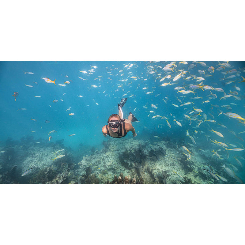 Set De Máscara Y Snorkel Premium - Nekton Blanco Riffe