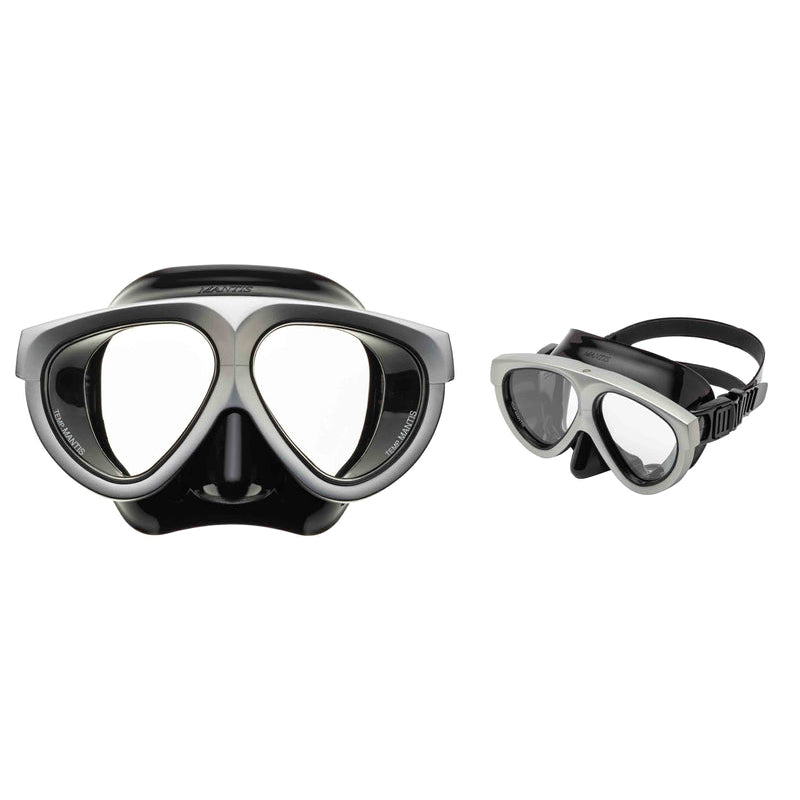 Set De Máscara Y Tubo De Buceo Premium - Mantis Silver Riffe
