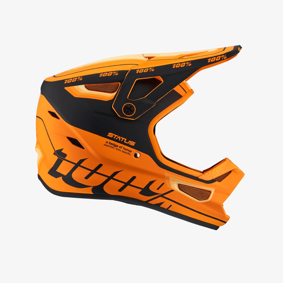 Casco STATUS YOUTH Topenga Naranja/Negro