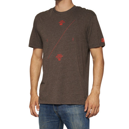 ASTRA Camiseta Manga Corta Marrón Jaspeado