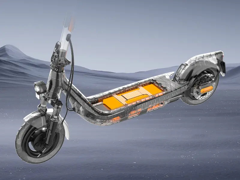 Scooter eléctrico urbano equipado con un motor de 500W