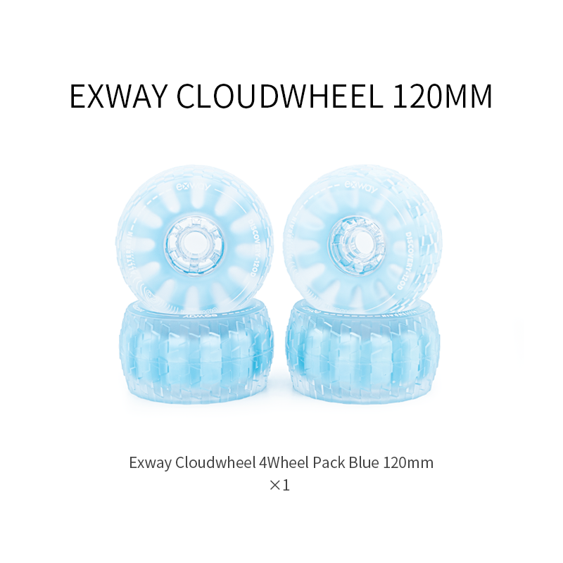 Set De CloudWheels 120mm Para Patineta Eléctrica Exway 120mm