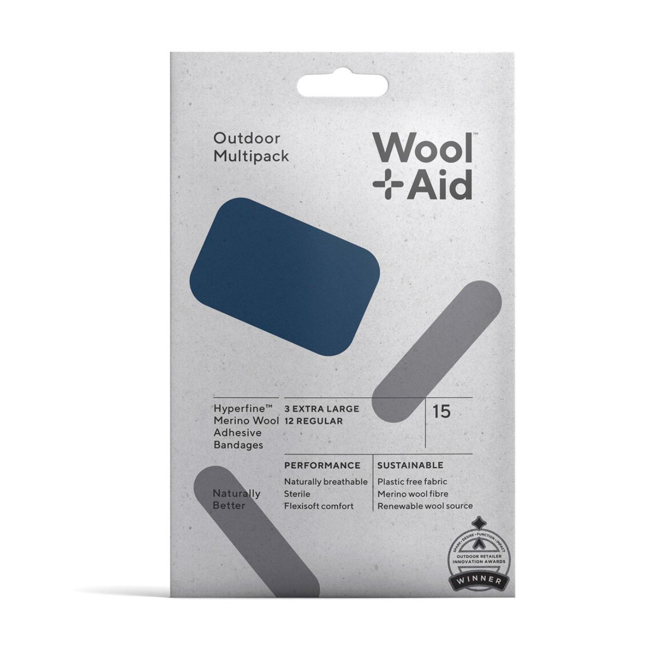 Vendas Adhesivas de Lana Merino Outdoor Multipack - Wool Aid