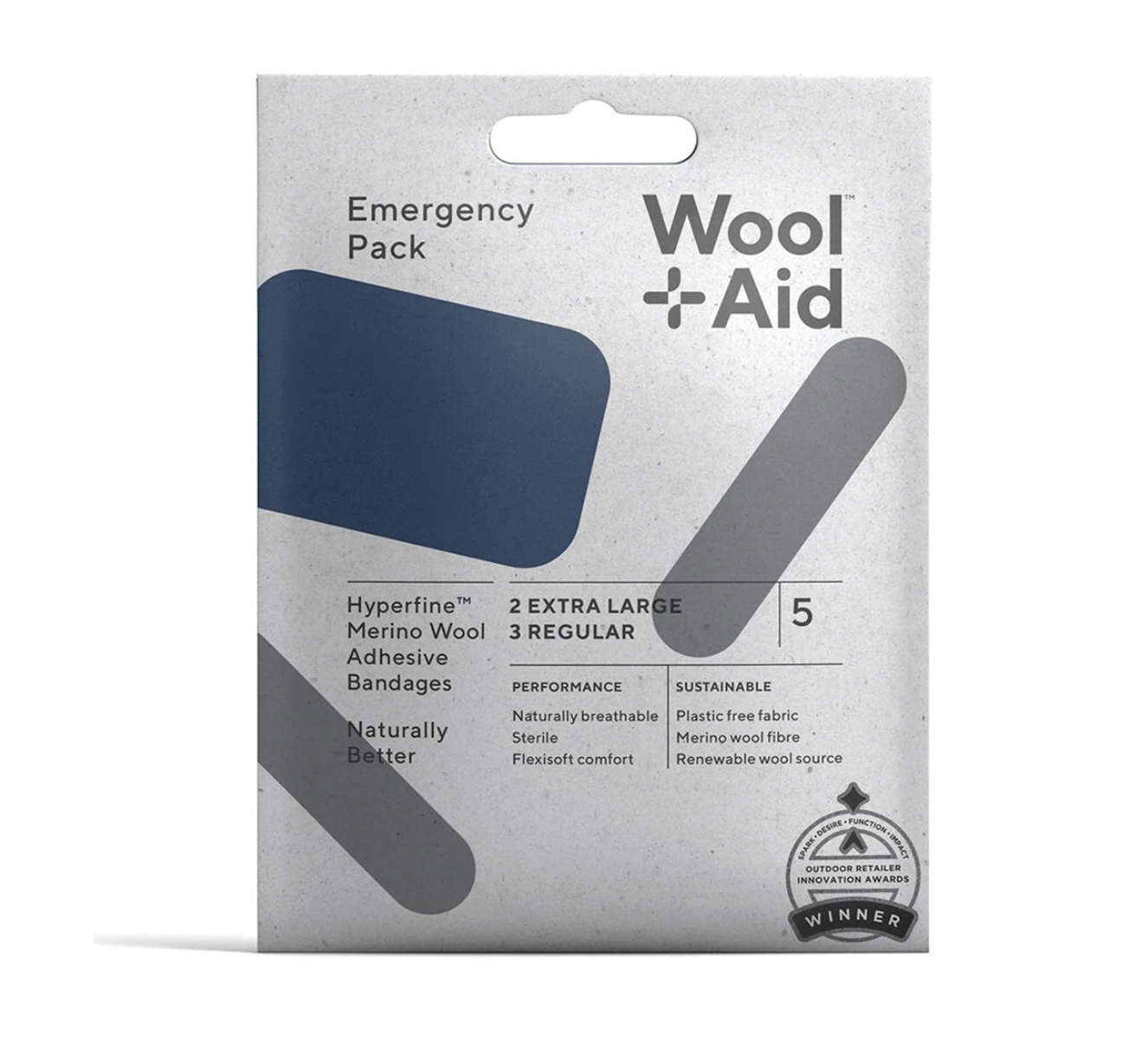 Vendas Adhesivas de Lana Merino Emergency Pack - Wool Aid