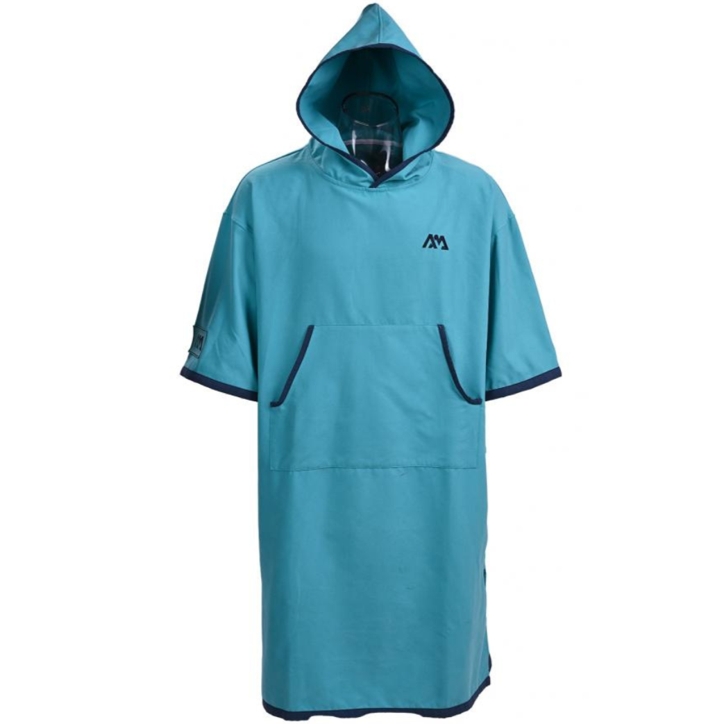 Aqua Marina Water-Repellent Thermal poncho navy blue