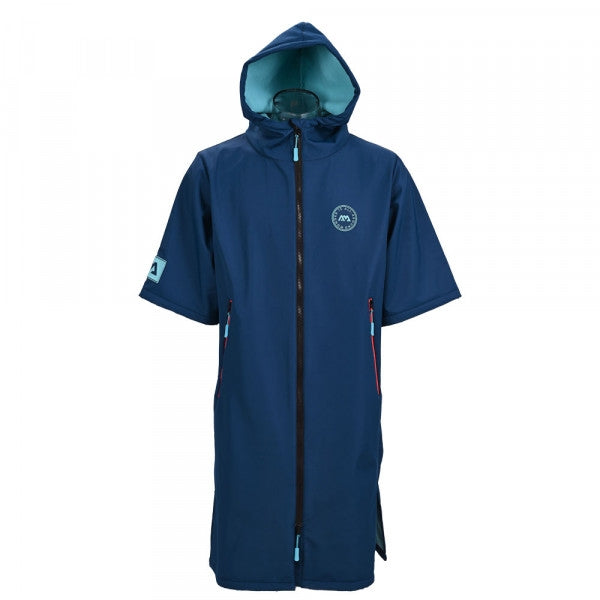 Aqua Marina Water-Repellent Thermal poncho navy blue