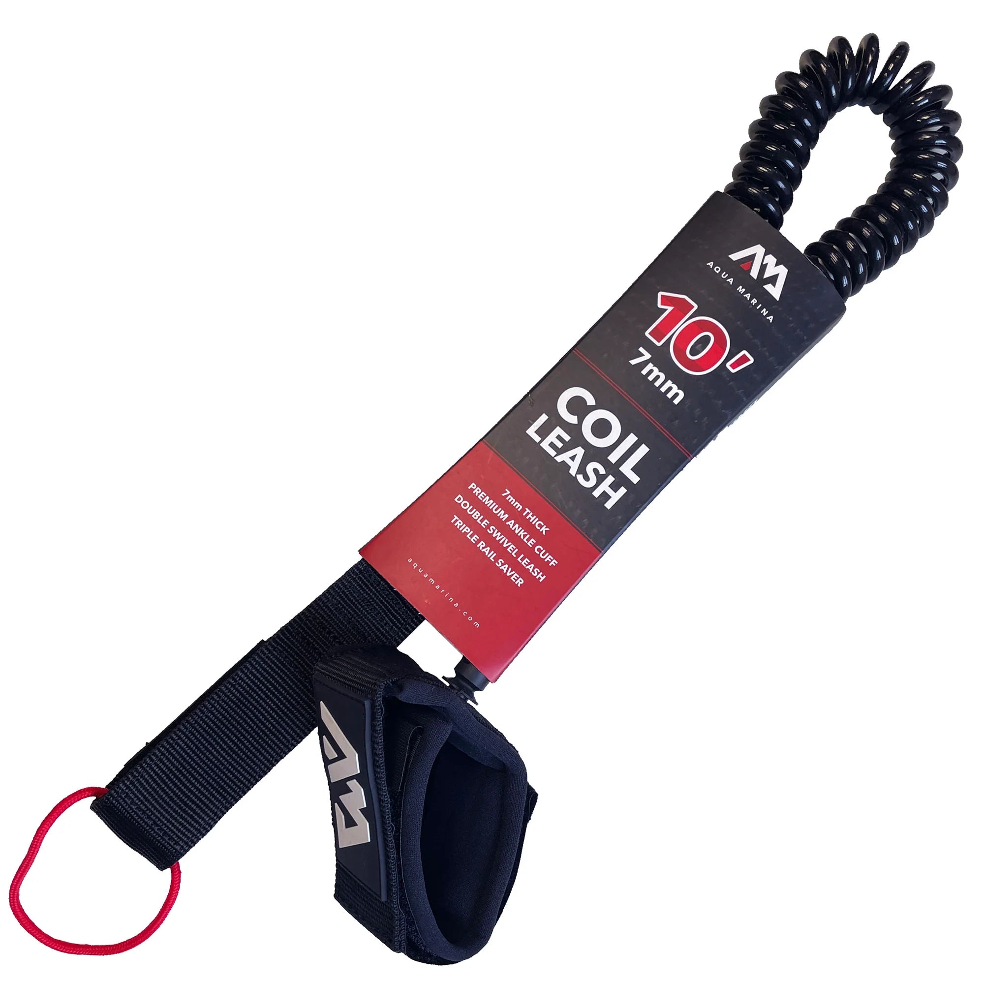 Leash Aqua Marina Coil Paddle Board 10'/7mm