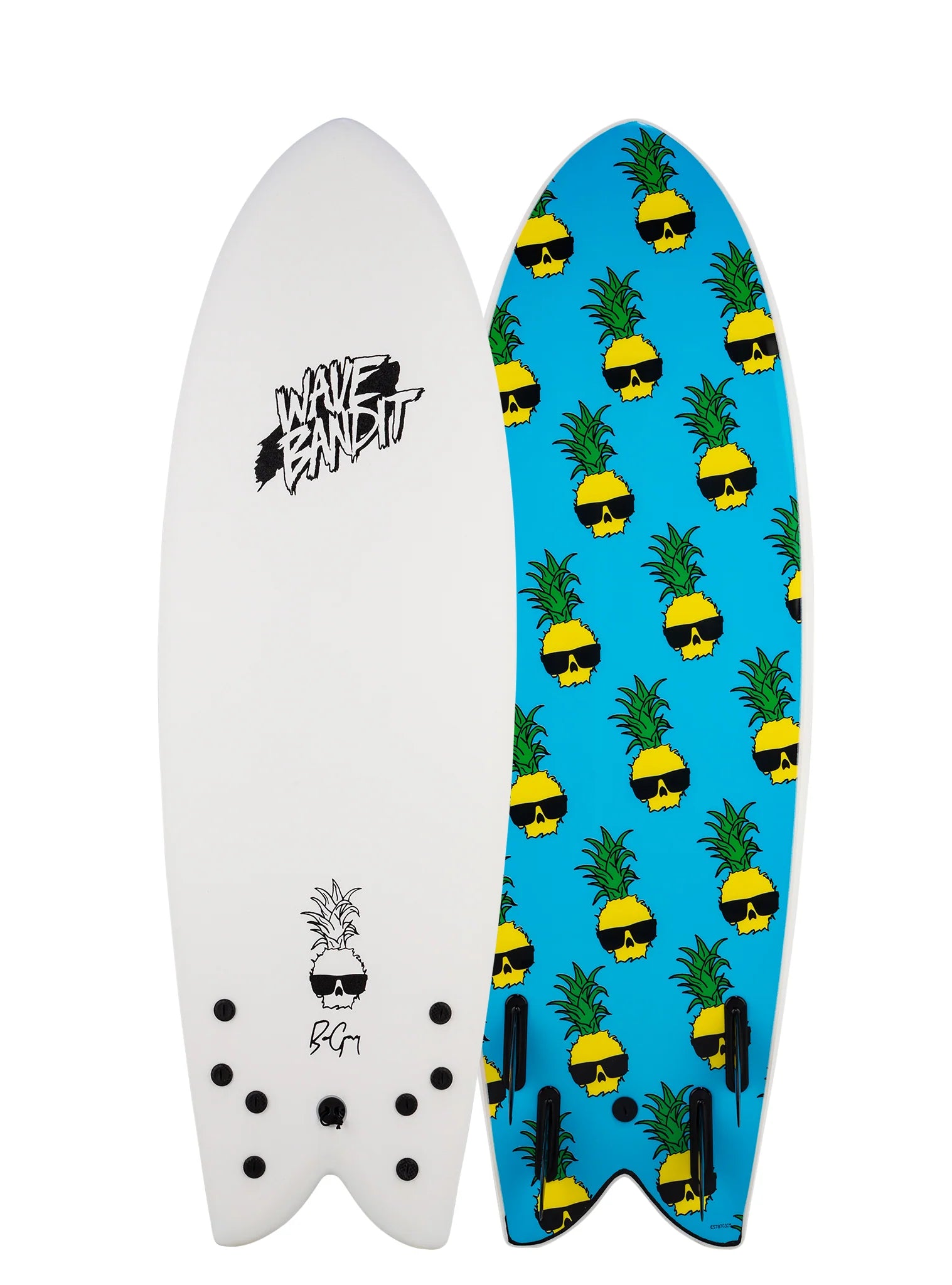 Surfboard Retro Fish x Ben Gravy (5'8"Quad)