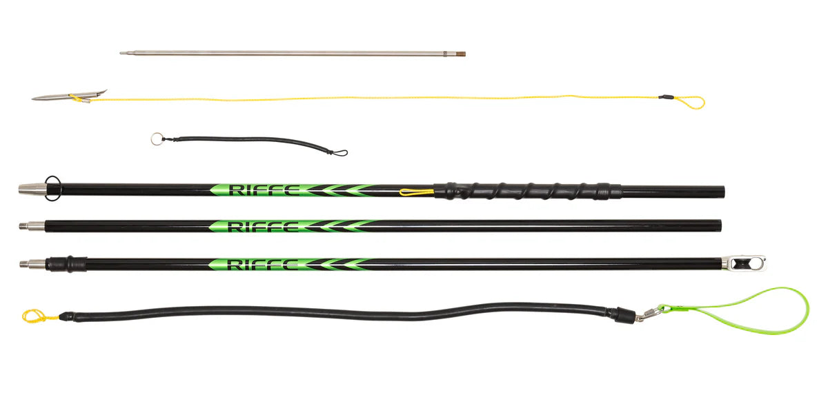 Kit de lanza de poste compuesto MAMBA ROLLER - 9 PIES / 3 PIEZAS