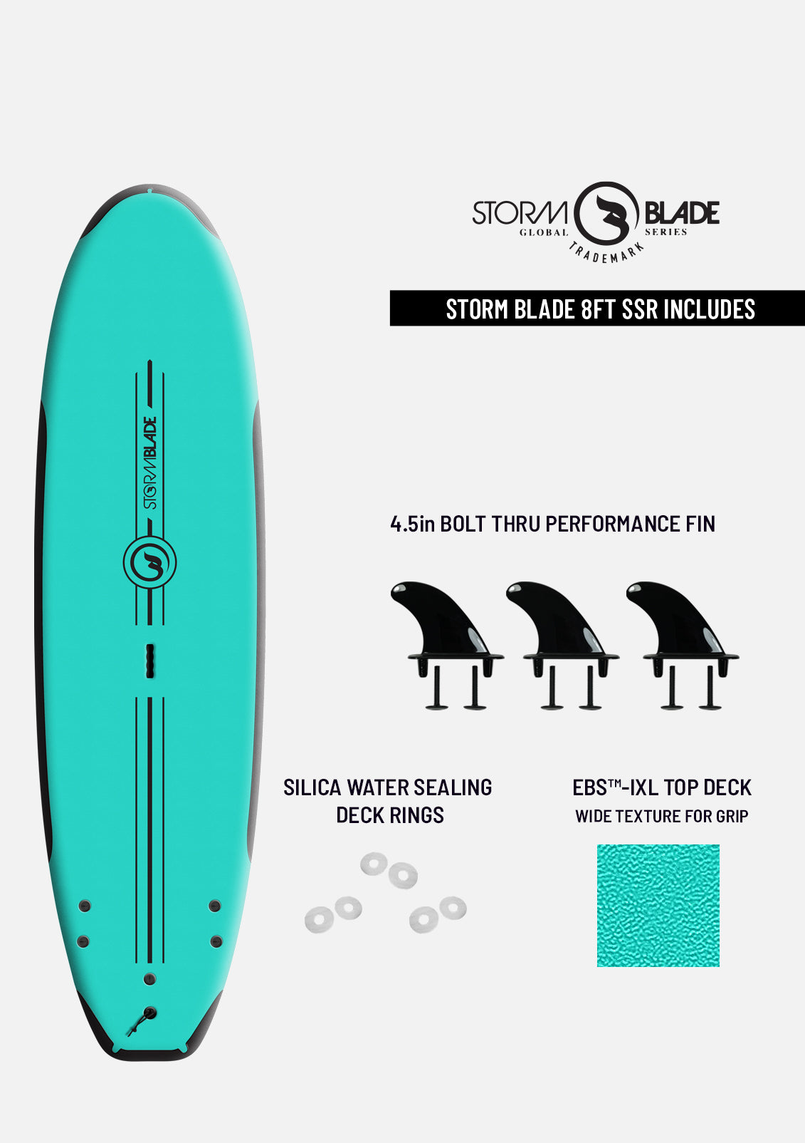 Tabla de Surf STORM BLADE 8FT SSR