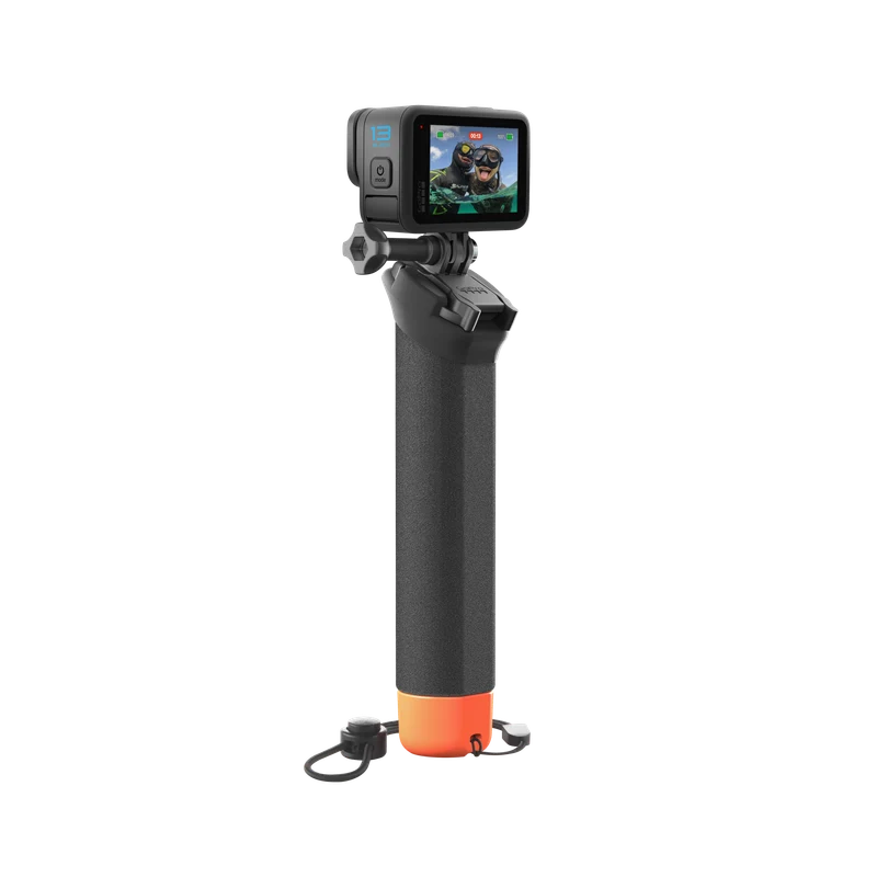 Bastón flotador GOPRO de puño, accesorio para cámaras de acción GOPRO, en color negro con agarre ergonómico.