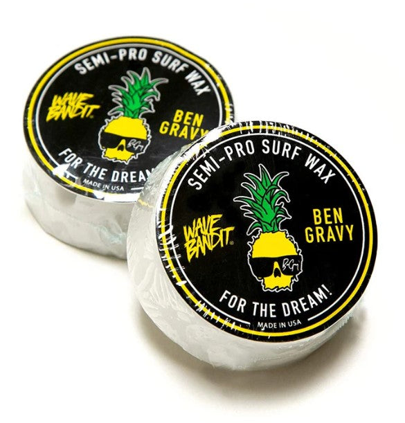 Barra individual de Cera para surf Wave Bandit x Ben Gravy